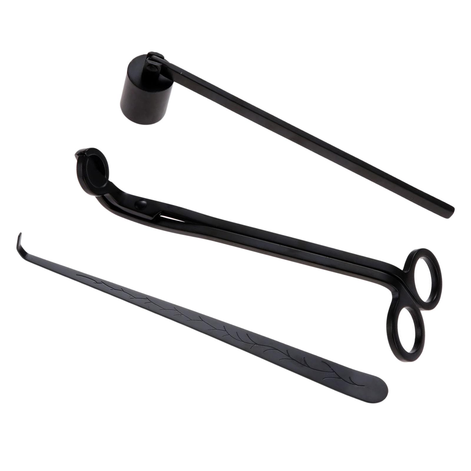 Wick Dipper Tool - Kaarsaccessoireset van 3, set met kaarslontknipper,