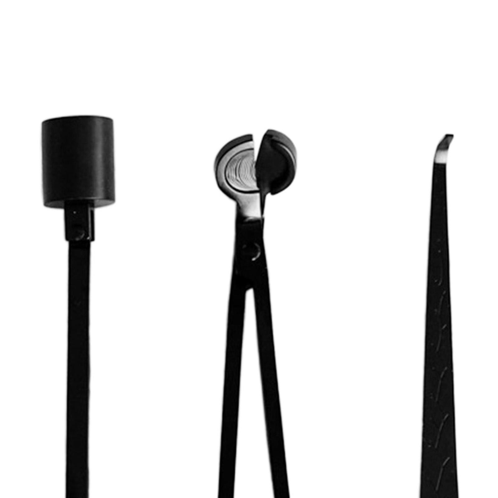 3-delige zwarte kaarslonttrimm - Wick Dipper Tool recensie en prijs